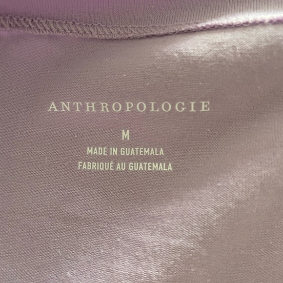 Anthropologie Purple Cap Sleeve Muscle Tee Relaxed Fit - Picture 3 of 5